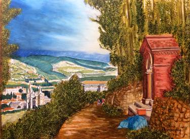 Print of Landscape Paintings by Abderrahim El Asraoui