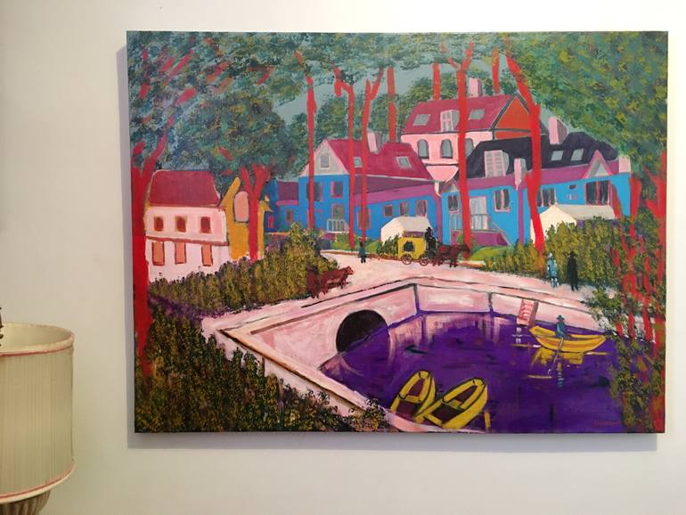 Original Impressionism Nature Painting by Abderrahim El Asraoui