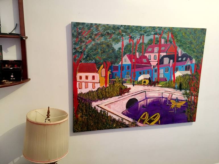 Original Impressionism Nature Painting by Abderrahim El Asraoui