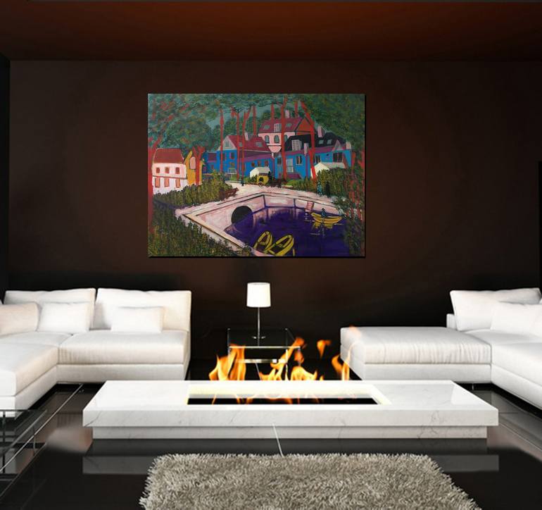 Original Impressionism Nature Painting by Abderrahim El Asraoui