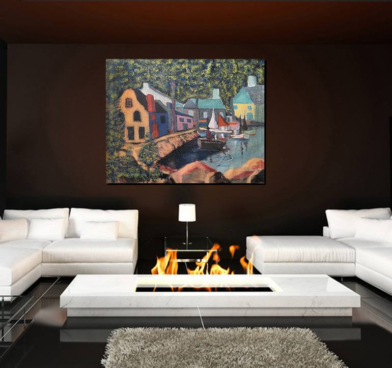Original Impressionism Nature Painting by Abderrahim El Asraoui
