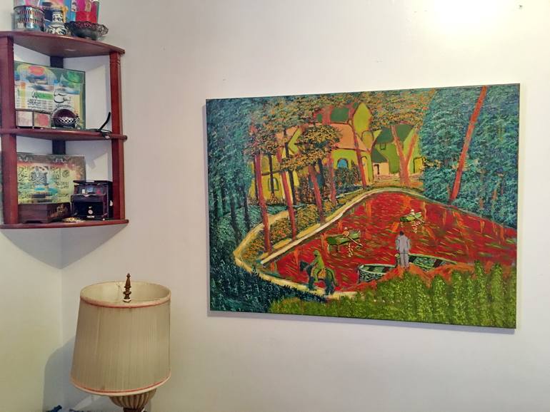 Original Impressionism Nature Painting by Abderrahim El Asraoui