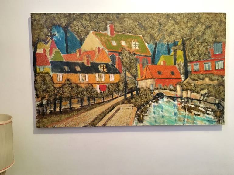 Original Impressionism Landscape Painting by Abderrahim El Asraoui