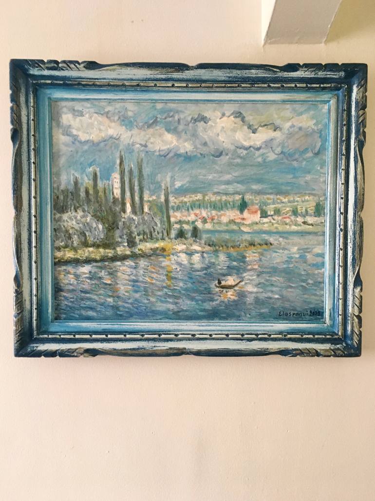 Original Impressionism Landscape Painting by Abderrahim El Asraoui