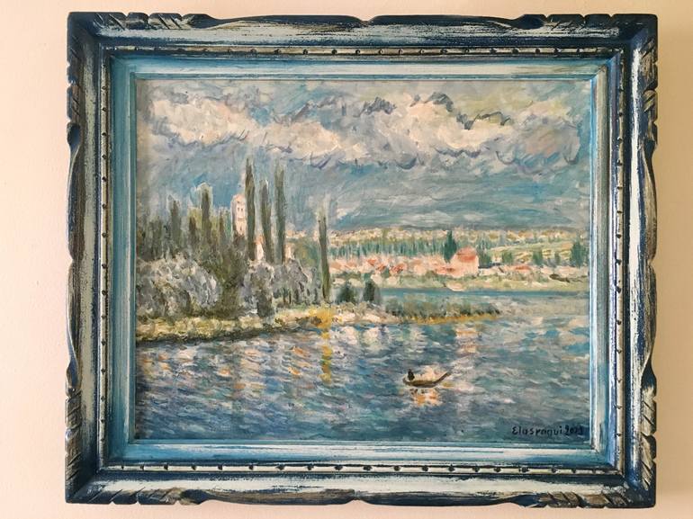 Original Impressionism Landscape Painting by Abderrahim El Asraoui