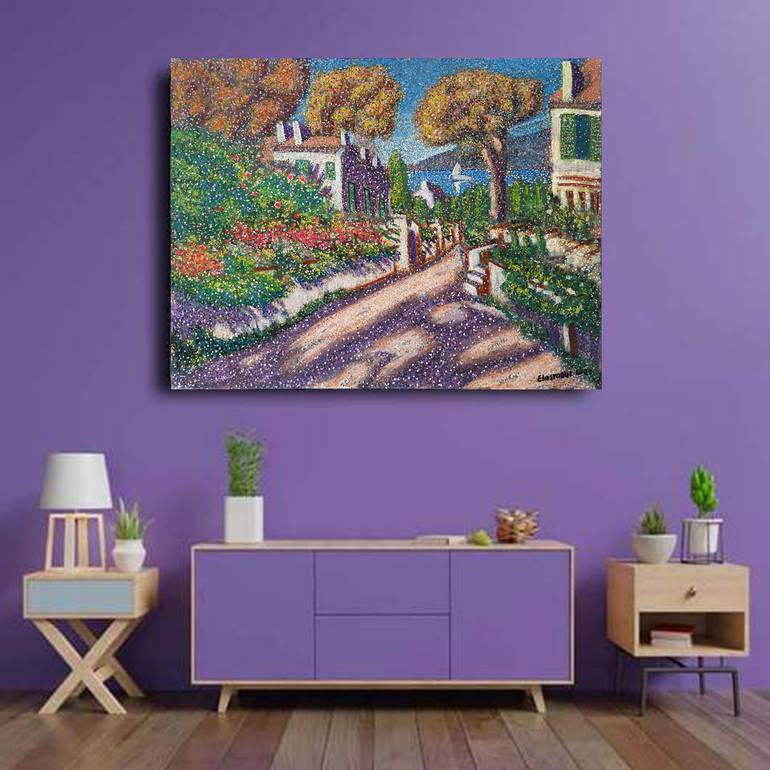 Original Impressionism Landscape Painting by Abderrahim El Asraoui