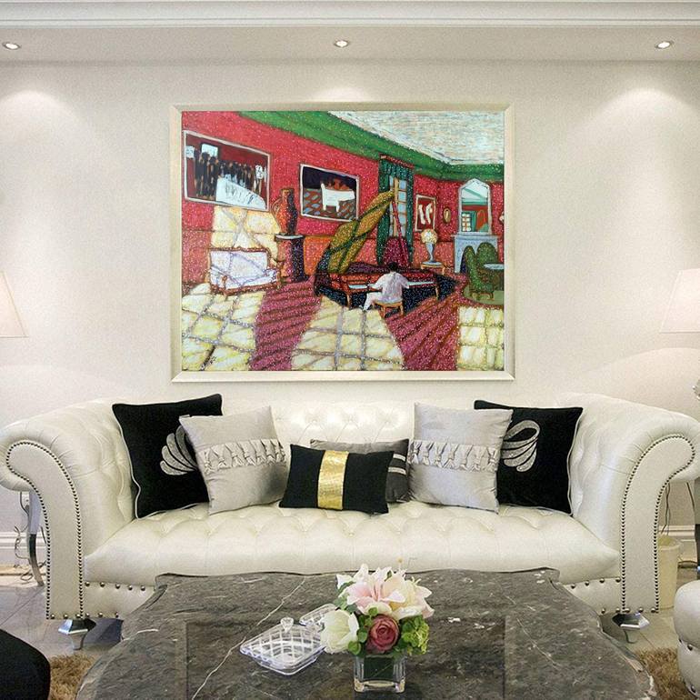 Original Impressionism Home Painting by Abderrahim El Asraoui