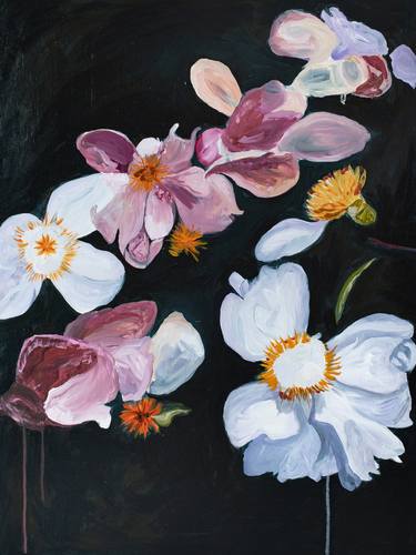 Original Abstract Botanic Paintings by Emily Lovejoy
