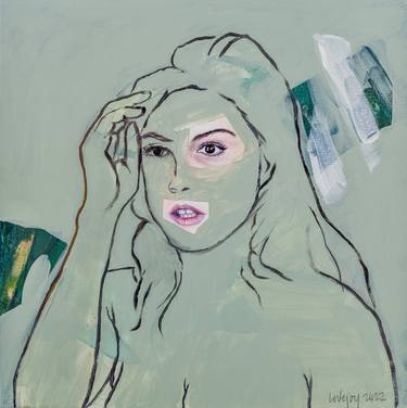 Original Portraiture Abstract Paintings by Emily Lovejoy