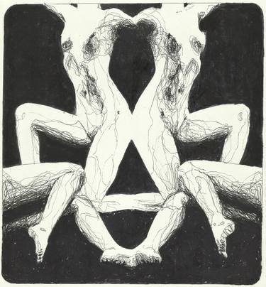 Print of Surrealism Nude Drawings by Maya Frishberg
