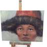 9x12 oil on canvas panel. Woman in fur hat, contemporary realism. Protected with high gloss varnish. Signed and dated. Comes with a certificate of authenticity.