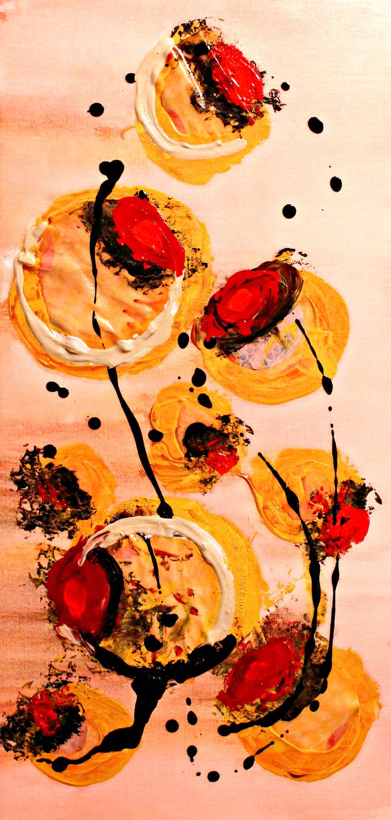 Original Abstract Expressionism Floral Painting by Jody Scott-Olson