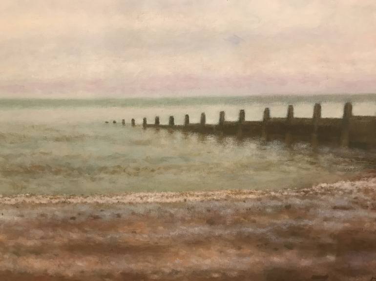 Original Impressionism Seascape Painting by Anna Barnes-Haslam