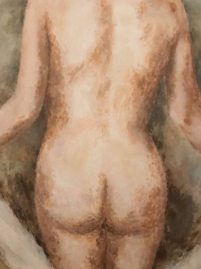 Original Figurative Nude Painting by Anna Barnes-Haslam