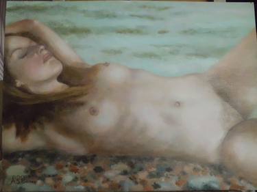 Original Figurative Erotic Paintings by Anna Barnes-Haslam