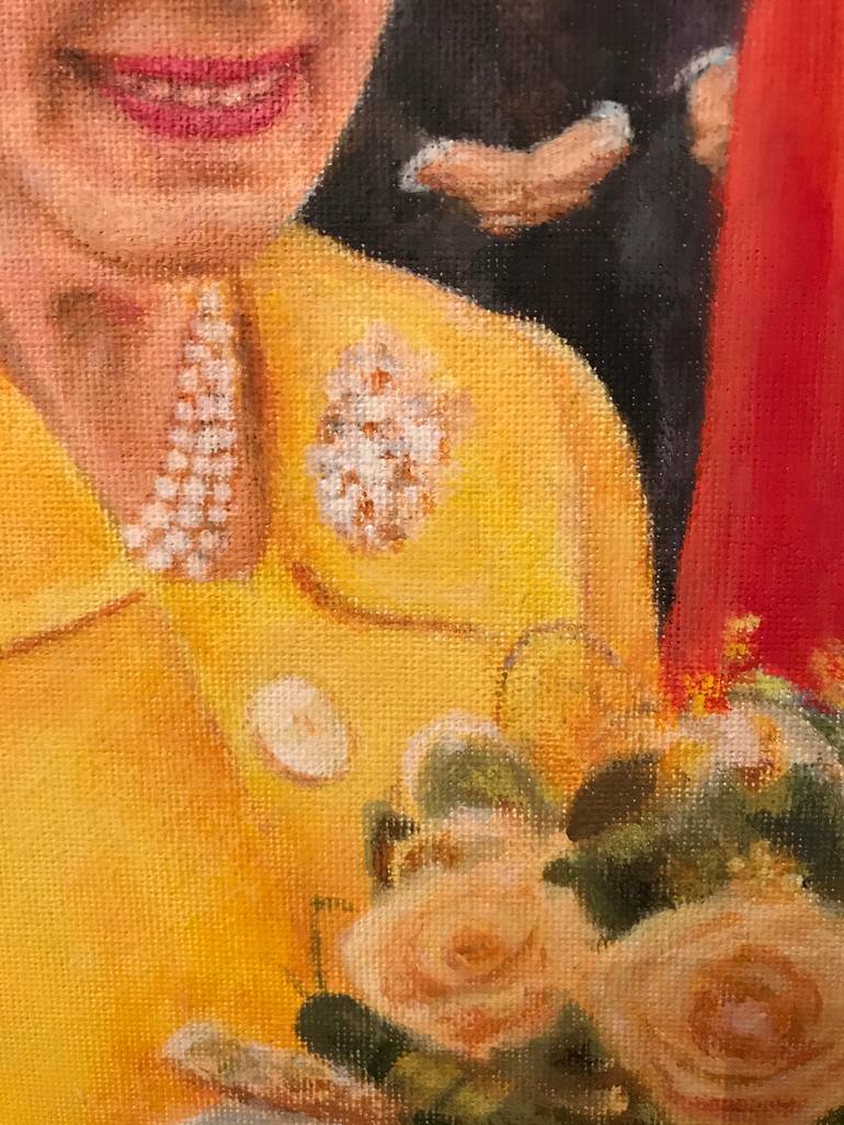 Original Portraiture People Painting by Anna Barnes-Haslam