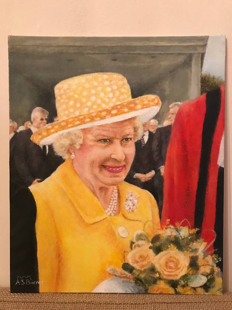 Original Portraiture People Painting by Anna Barnes-Haslam