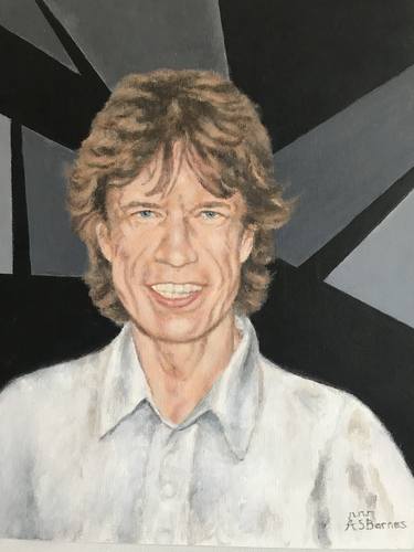 Original Figurative Pop Culture/Celebrity Paintings by Anna Barnes-Haslam