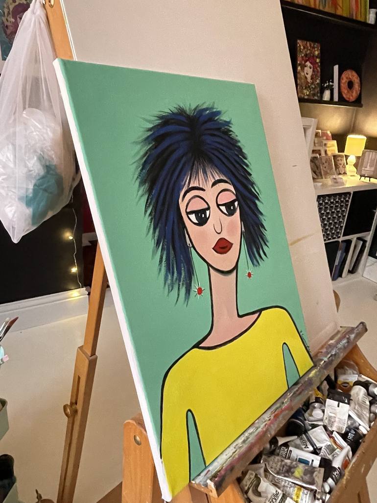 Original Contemporary People Painting by Rosie Cunningham