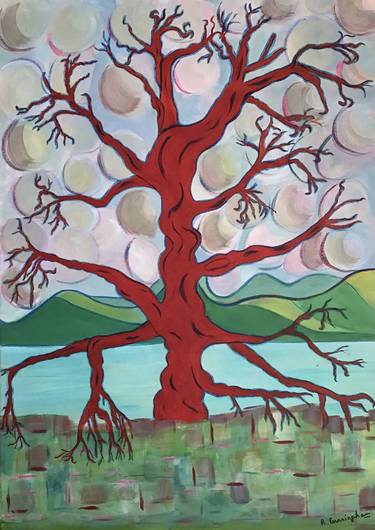 Print of Tree Paintings by Rosie Cunningham
