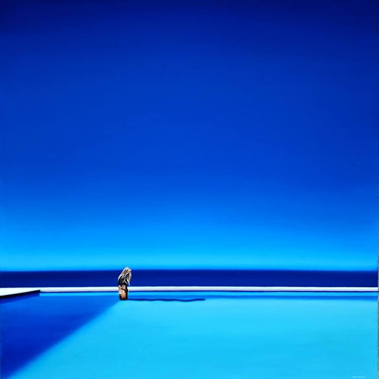 Original Holiday Painting by Hugo Pondz | Contemporary Art on Canvas | The Principle of Tranquility