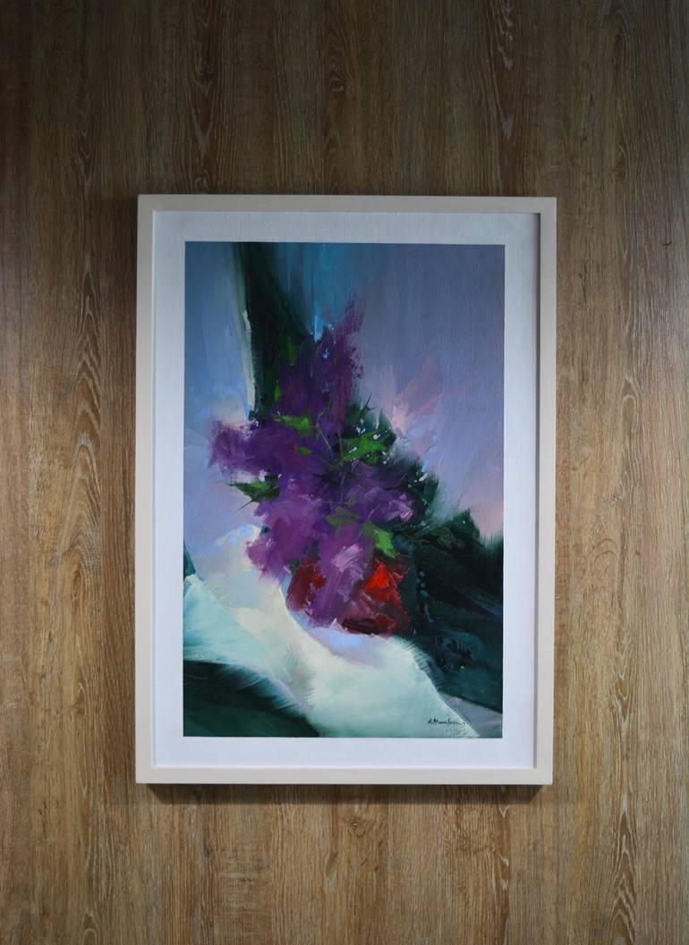 Original Abstract Floral Painting by Mykola Kocherzhuk