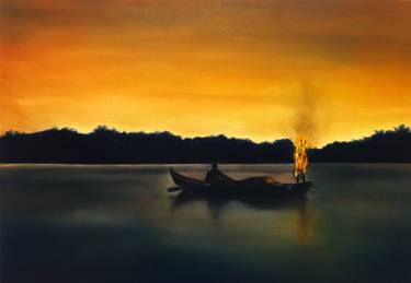 Original Figurative Boat Paintings by Jarik Jongman