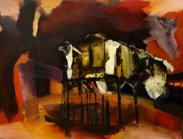 Original Abstract Expressionism Architecture Paintings by Jarik Jongman