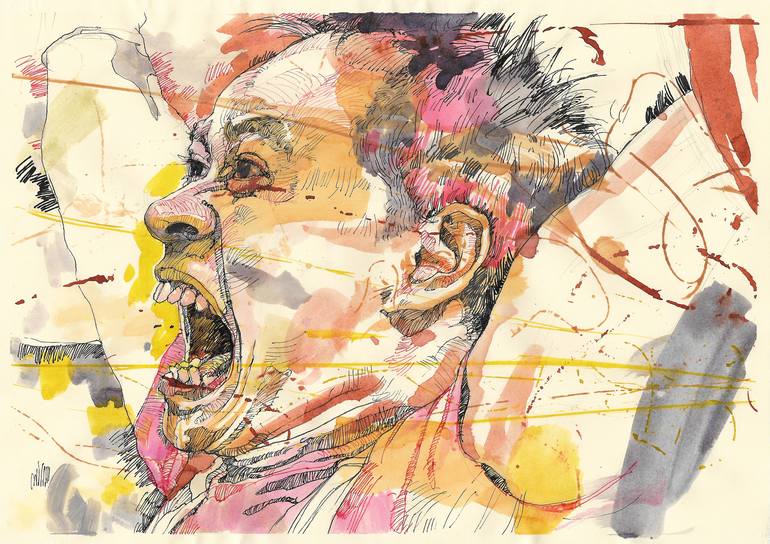 Adrenaline 2 Painting by Istvan David