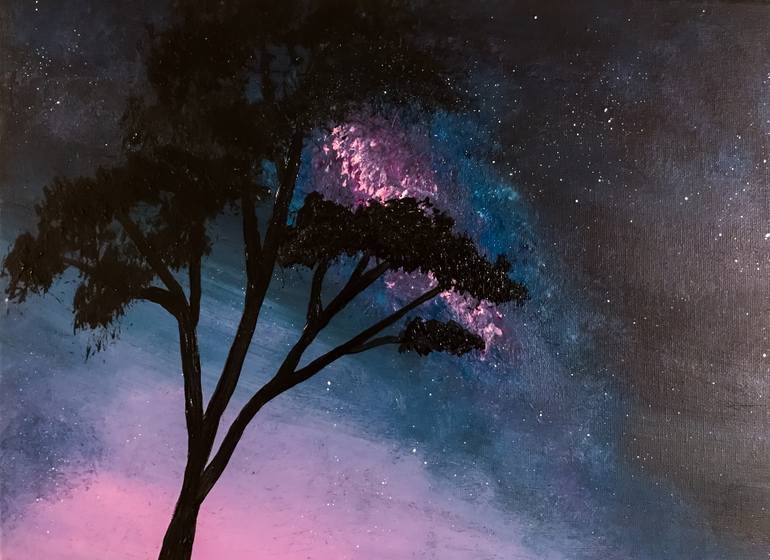 Original Conceptual Landscape Painting by Penny Firehorse