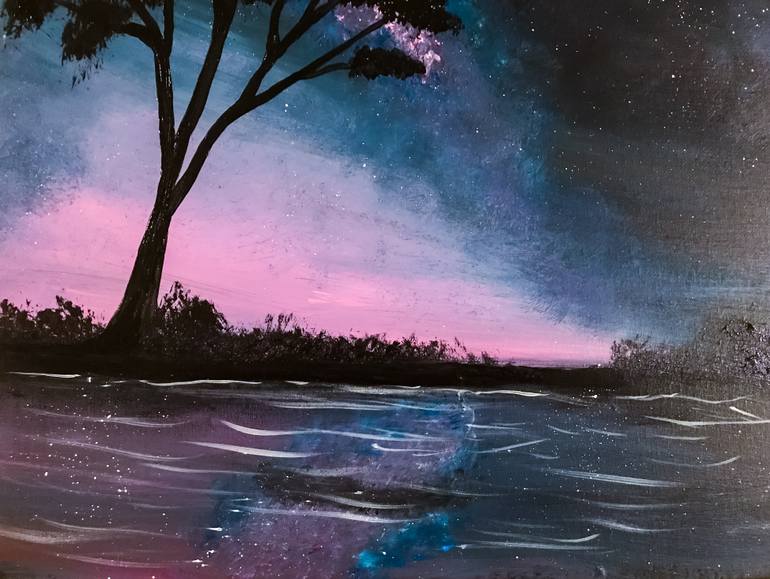 Original Conceptual Landscape Painting by Penny Firehorse