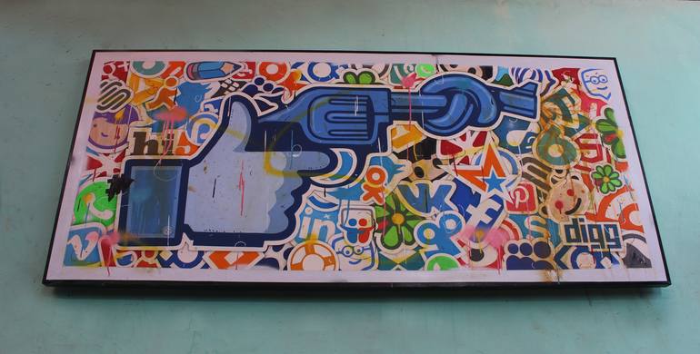 Original Street Art Popular culture Painting by Najzil Layin