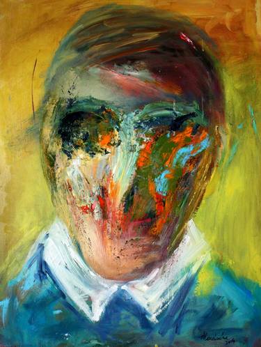 Original Abstract Expressionism Portrait Paintings by Ana-Maria Manolache