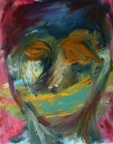 Original Abstract Portrait Paintings by Ana-Maria Manolache