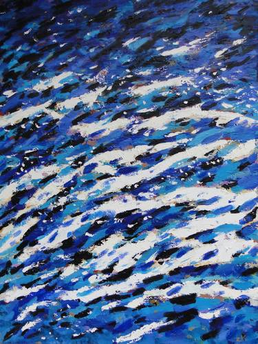Original Abstract Water Painting by Zuzanna Krol