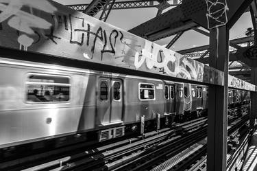 Subway Train, Brooklyn, New York thumb