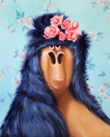 Original Figurative Animal Paintings by Isabelle Alford-Lago