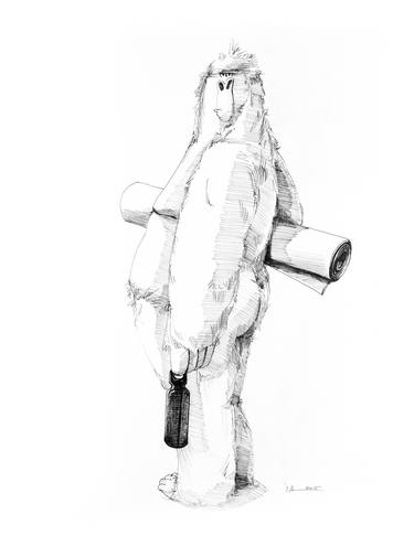 Original Figurative Animal Drawings by Isabelle Alford-Lago