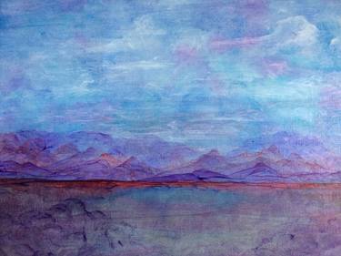 Original Modern Landscape Painting by Leona Dadian Akers
