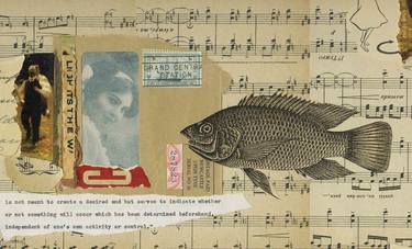 Print of Conceptual Fish Collage by James Faulkner