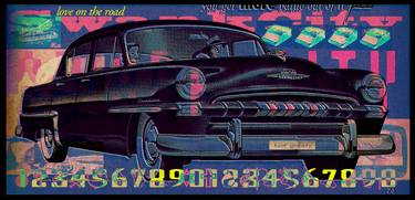 Original Art Deco Car Mixed Media by James Faulkner