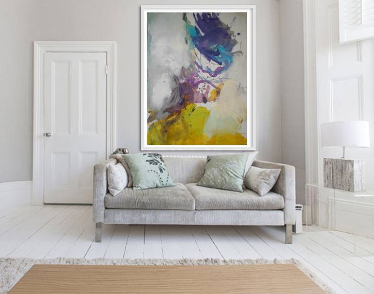 Original Abstract Expressionism Abstract Painting by Gugi Goo