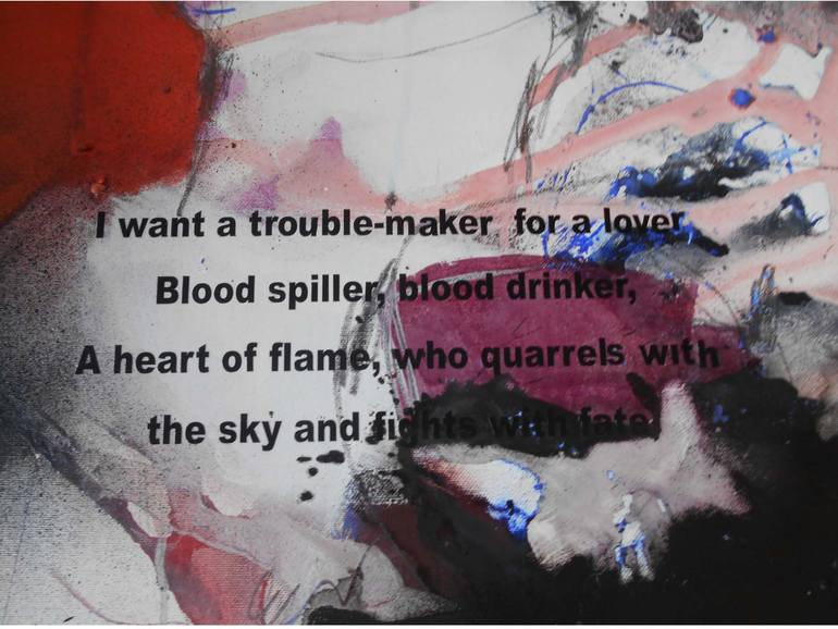 Original Abstract Expressionism Abstract Painting by Gugi Goo