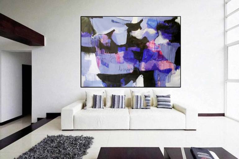 Original Abstract Expressionism Abstract Painting by Gugi Goo
