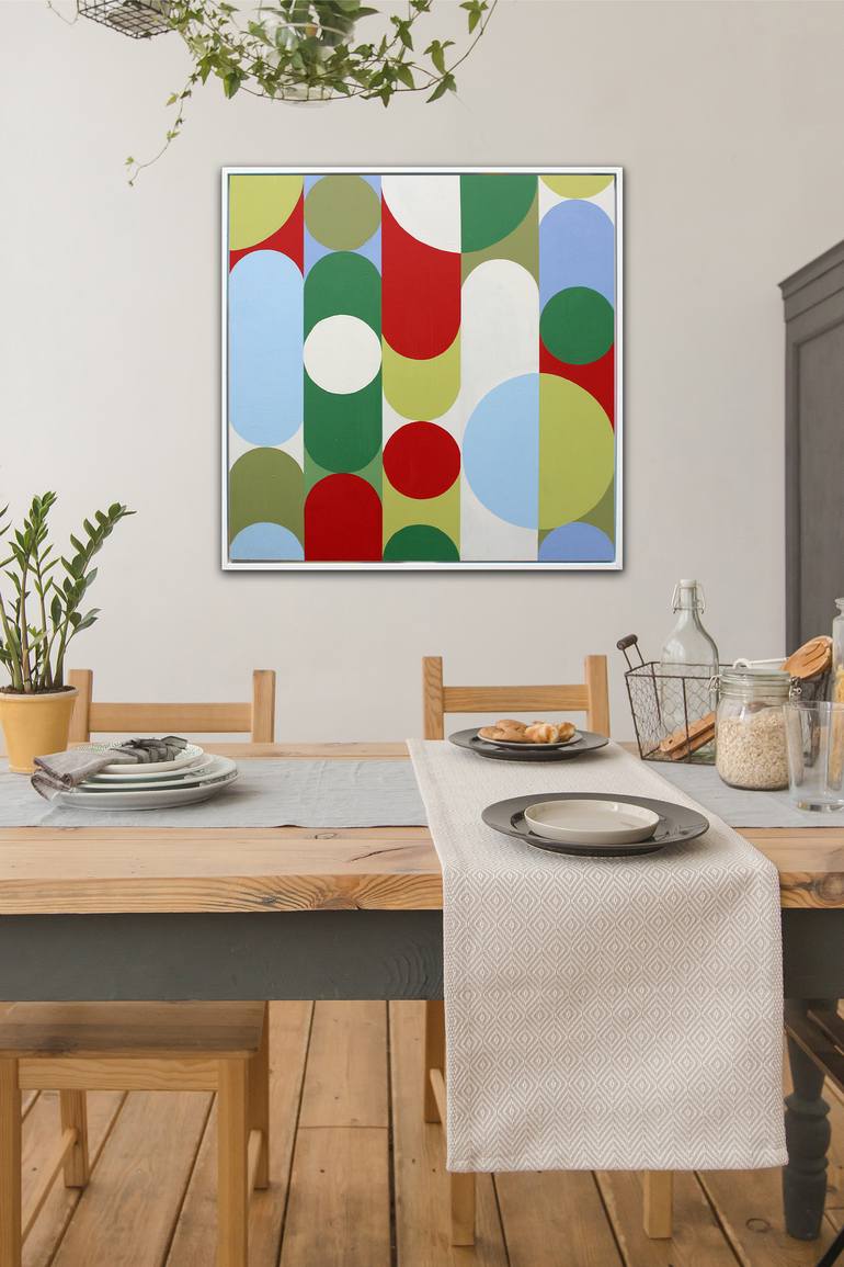Original Abstract Geometric Painting by Andy Watt