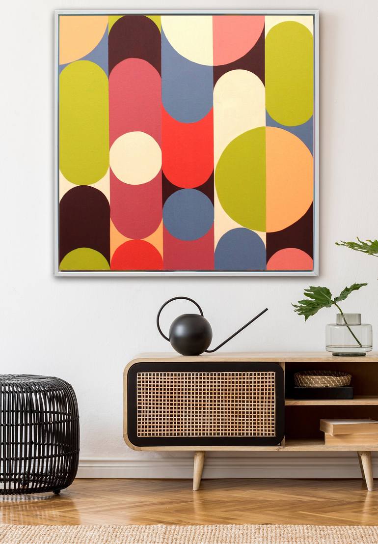 Original Geometric Abstract Painting by Andy Watt