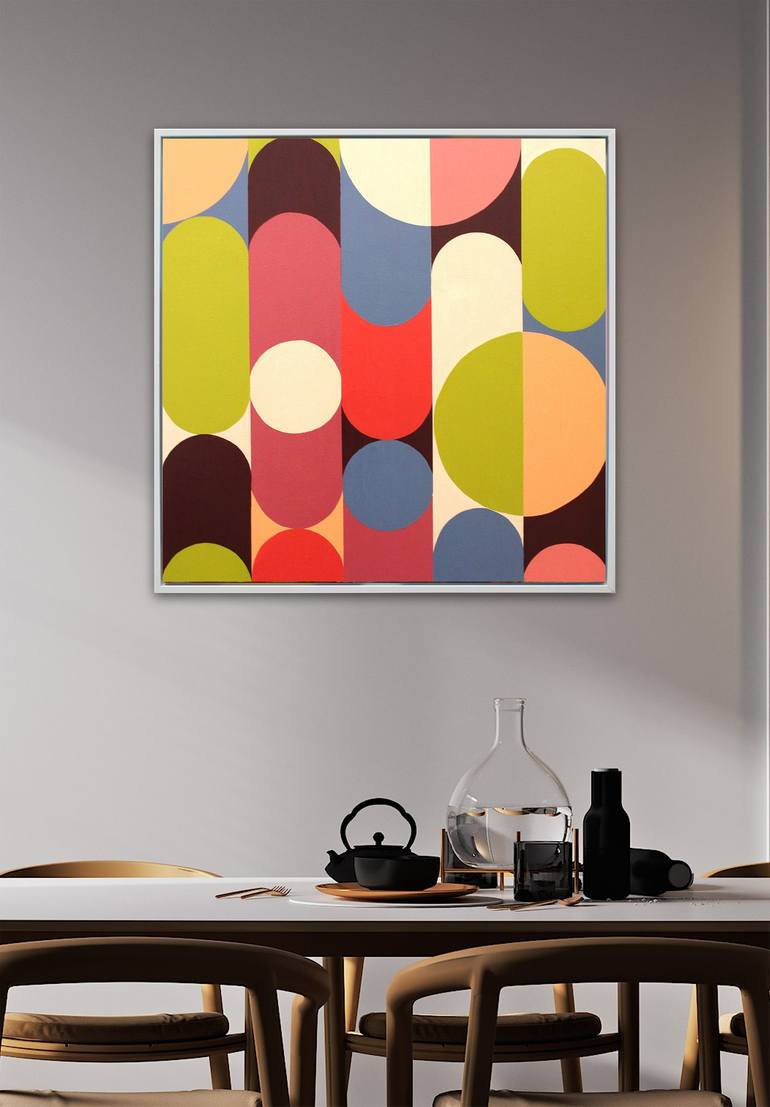 Original Geometric Abstract Painting by Andy Watt