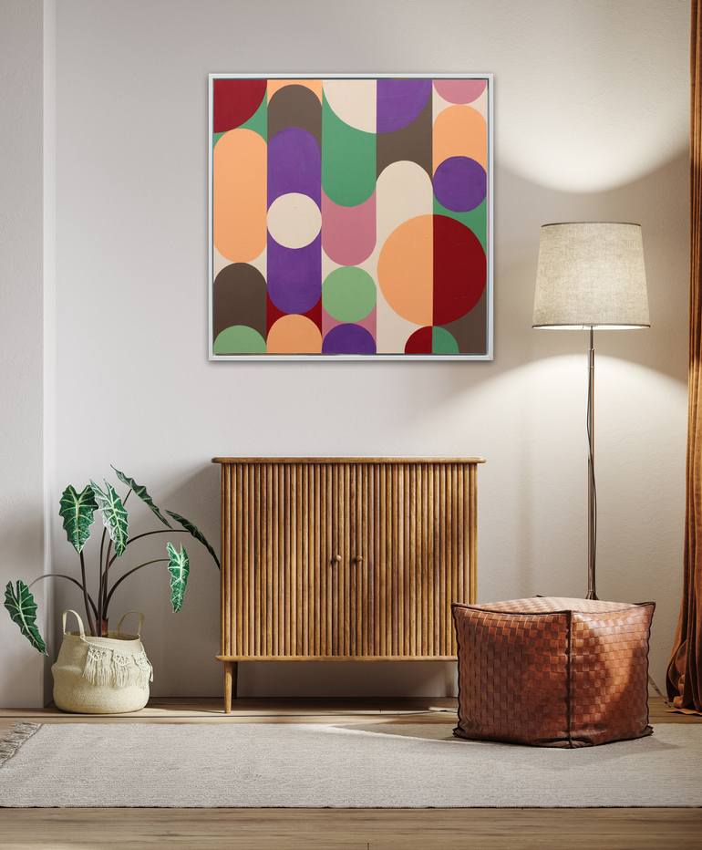 Original Geometric Abstract Painting by Andy Watt