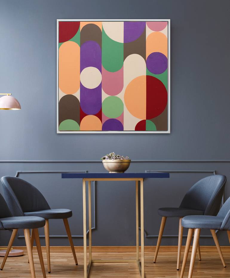 Original Geometric Abstract Painting by Andy Watt