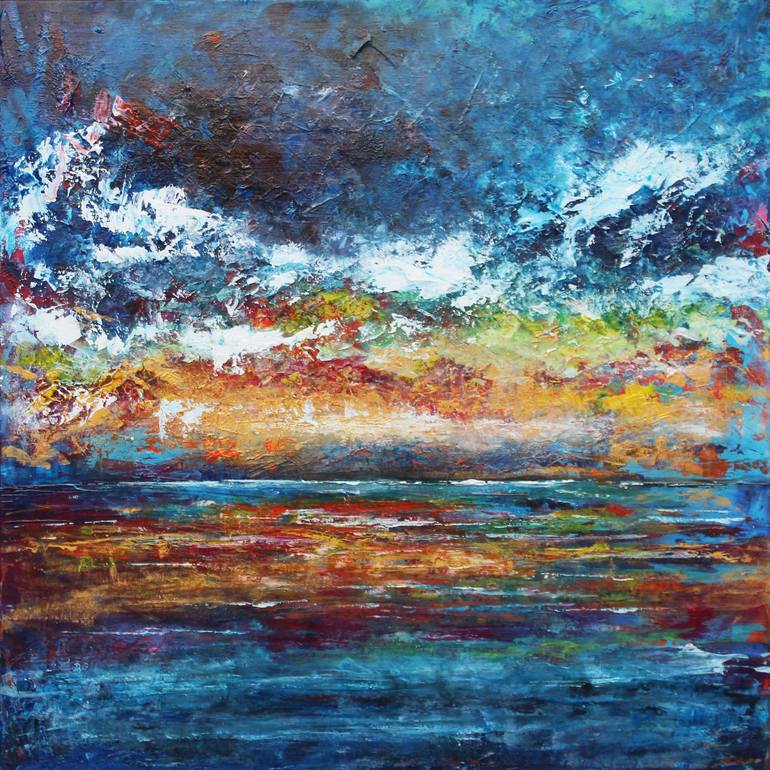 Blue Swell Painting by Andy Watt | Saatchi Art